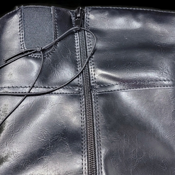 St. John's Bay SJB Delwood Women's Black Block Heel Deer Riding Boots - Picture 10 of 13